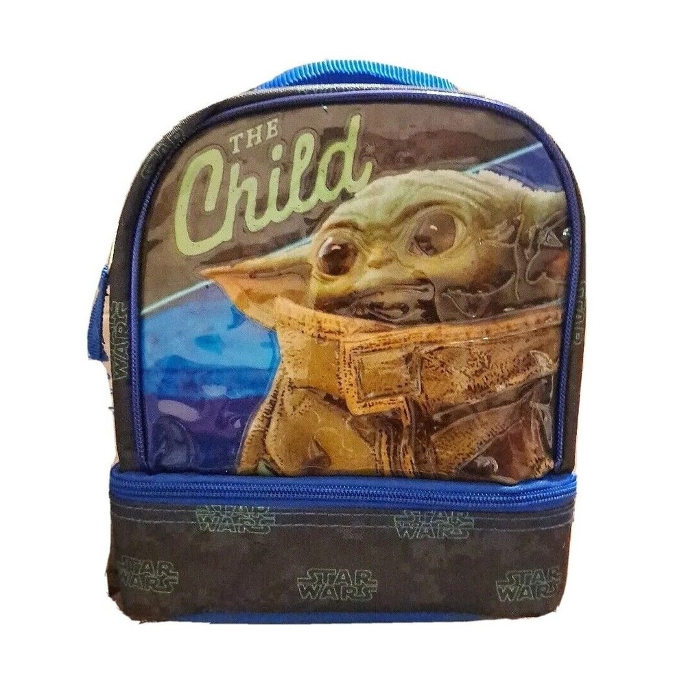 Star Wars The Child Baby Grogu Lunch Box Insulated Dual Compartment Food Bag New